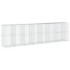 vidaXL Cesto gabi&atilde;o com cobertura 750x100x200 cm ferro galvanizado