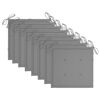 vidaXL Cadeiras de jardim empiháveis c/ almofadões 8 pcs teca maciça