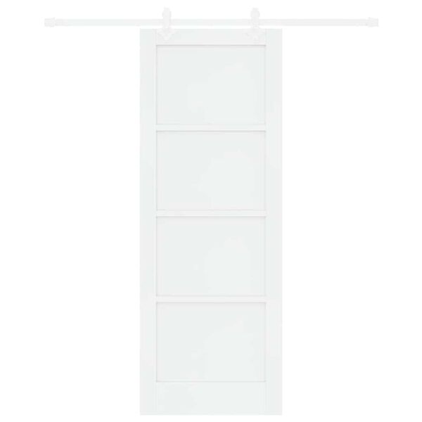 vidaXL Porta Deslizante Branco 78 x 211 cm Madeira de Pinheiro S&oacute;lida