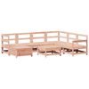 vidaXL 8 pcs conj. sof&aacute;s jardim madeira abeto-de-douglas