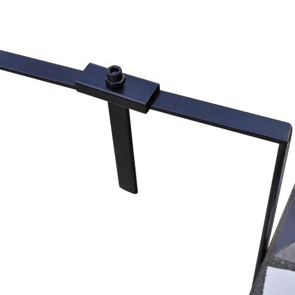 vidaXL Mesa de varanda suspensa mosaico preto e branco