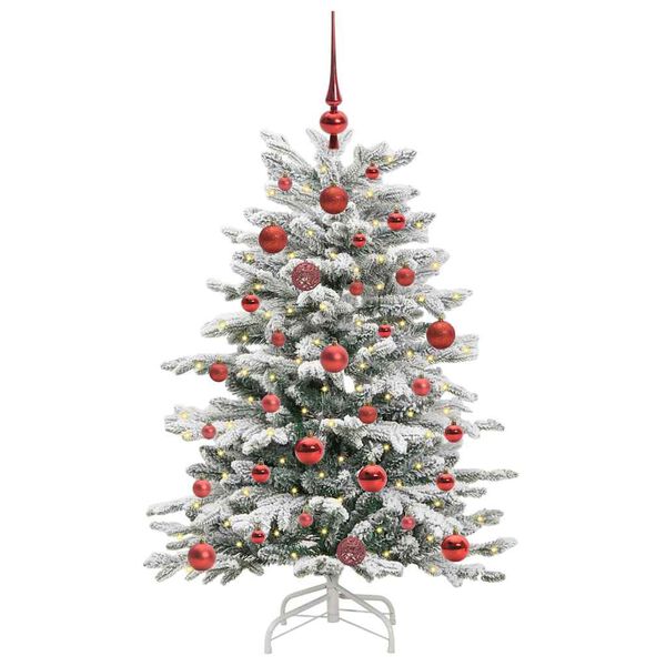 vidaXL &Aacute;rvore de Natal Articulada Artificial Branco 120 cm PE e PVC