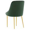vidaXL Cadeiras de jantar 4 pcs veludo verde-escuro