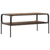 vidaXL Mesa Lateral Madeira antiga 100 x 50 x 46 cm