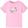 T-shirt manga curta para crian&ccedil;a rosa-choque 104