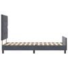 vidaXL Cama Box com cabeceira Cinzento escuro 90 x 200 cm Veludo