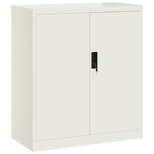 vidaXL Arquivador 79x40x90 cm a&ccedil;o branco