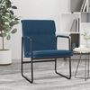 vidaXL Cadeira lounge 55x64x80 cm tecido azul