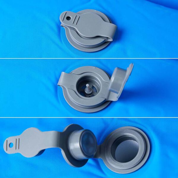 vidaXL Colch&atilde;o de campismo autoinsufl&aacute;vel c/ almofada 1 pessoa azul