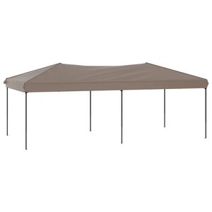 vidaXL Tenda para festas dobr&aacute;vel 3x6 m cinzento-acastanhado