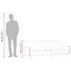 vidaXL Sof&aacute;-cama de 2 lugares veludo rosa