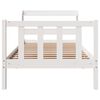 vidaXL Cama sem colch&atilde;o 90x190 cm madeira de pinho maci&ccedil;a branco