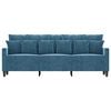 vidaXL Sof&aacute; de 3 lugares 180 cm veludo azul
