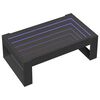 vidaXL Mesa de centro luzes LED Infinity 90x53x30 cm preto