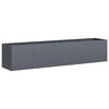 vidaXL Vaso Antracite 200x40x40 cm A&ccedil;o Laminado a Frio