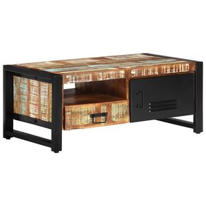 vidaXL Mesa de centro 100x50x41 cm madeira maci&ccedil;a recuperada