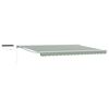 vidaXL Toldo Retr&aacute;til El&eacute;trico Verde e Branco 4,5 &times; 3 m