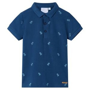 Polo para crian&ccedil;a azul-escuro 92