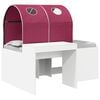 vidaXL Cama com T&uacute;nel 4 pcs Carvalho Artisian e Vermelho