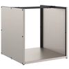 vidaXL Rack Lenha 40x40x40 cm a&ccedil;o resistente &agrave;s intemp&eacute;ries