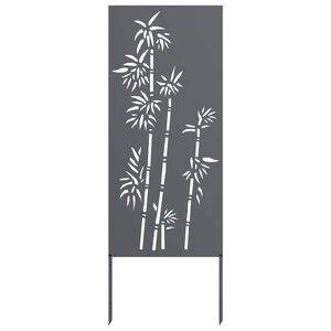 vidaXL Tela de Privacidade para Jardim Floral Antracite 50 x 140 cm
