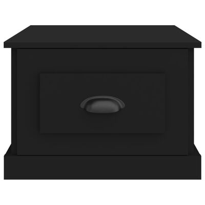 vidaXL Mesa de centro 50x50x35 cm derivados madeira preto