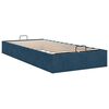 vidaXL Ottoman Bed Frame No Colch&atilde;o Azul Escuro 90x200 cm Veludo