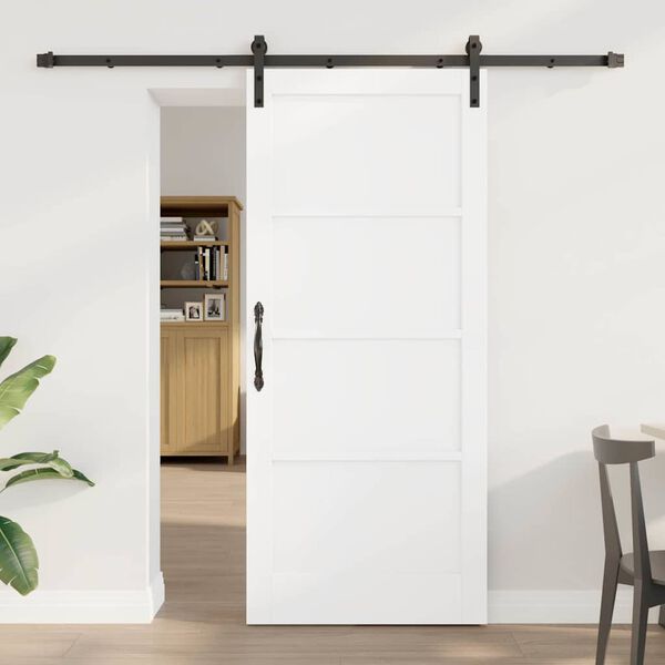 vidaXL Porta Deslizante Branco 86 x 198,5 cm