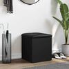 vidaXL Banco de arruma&ccedil;&atilde;o 42x42x45 cm derivados de madeira preto