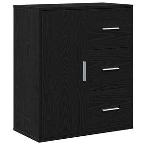 vidaXL Buffet Carvalho Preto 60 x 31 x 70 cm Derivados de Madeira