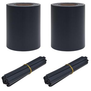 vidaXL Telhas de Privacidade para Jardim 70 x 0,19 m PVC Cinza Escuro