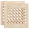 vidaXL Portas de arm&aacute;rio design treli&ccedil;a 2 pcs 39,5x39,5cm pinho maci&ccedil;o