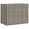 vidaXL Arm&aacute;rio de arruma&ccedil;&atilde;o p/ jardim 100x55,5x80 cm vime PE cinzento