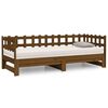 vidaXL Estrutura sof&aacute;-cama de puxar 2x(90x190)cm pinho maci&ccedil;o castanho