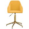 vidaXL Cadeira de escrit&oacute;rio girat&oacute;ria veludo amarelo