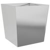 vidaXL Vaso/floreira de jardim 2 pcs 50x50x50 cm a&ccedil;o galvanizado