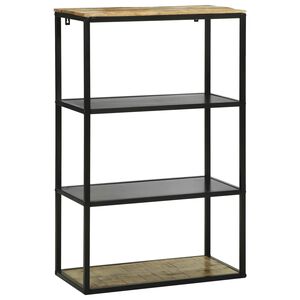 vidaXL Estante 70 x 35 x 110 cm Madeira de mangueira maci&ccedil;a
