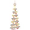 vidaXL &Aacute;rvore de Natal pendurada com bolas 90 cm 30 LED Branco quente