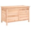 vidaXL Caixa para almofad&otilde;es de exterior 99x50x56,5 cm abeto maci&ccedil;o
