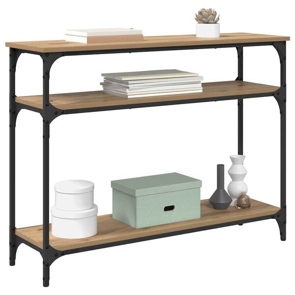 vidaXL Aparador Carvalho Artesanal 100 x 29 x 75 cm Madeira processada