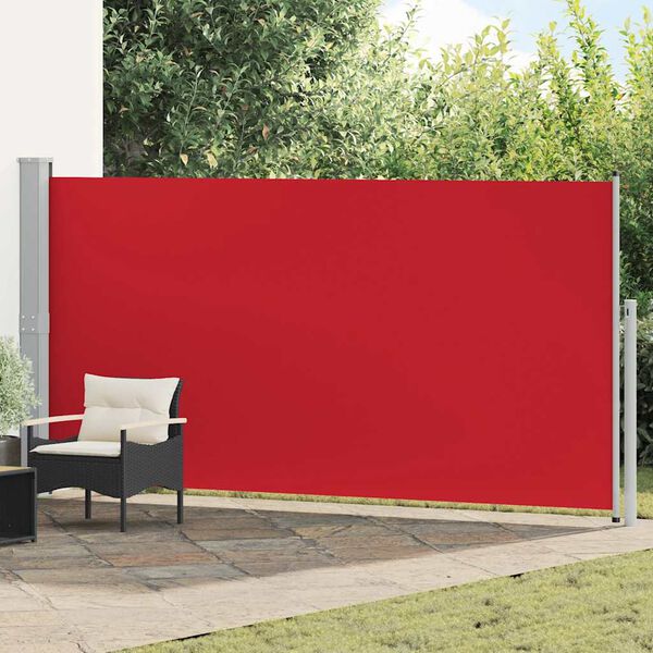 vidaXL Toldo lateral retr&aacute;til 160 x 500 cm vermelho