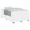 vidaXL Estrutura da Cama com colch&atilde;o Branco 120 x 190 cm tecido