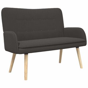 vidaXL Sof&aacute; para 2 Pessoas Cinzento-Escuro 115 x 61 x 87 cm Boucl&eacute;