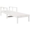 vidaXL Espregui&ccedil;adeira 199,5x62x55 cm madeira de pinho maci&ccedil;a branco