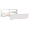 vidaXL Estrutura de cama c/ cabeceira sem colchão 180x200 cm branco
