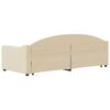 vidaXL Sofá-cama com gavetão 80x200 cm tecido cor creme