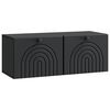 vidaXL Gabinete de TV de Parede Preto 78,5 x 31 x 30 cm