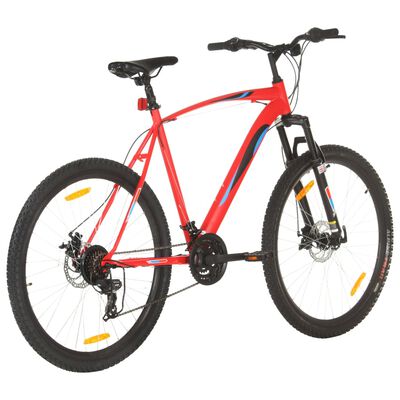 vidaXL Bicicleta de montanha 21 velocidades roda 29" 53 cm vermelho