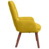 vidaXL poltrona Amarelo 63 x 67 x 94 cm Veludo