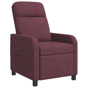 vidaXL Reclin&aacute;vel Roxo Tecido
